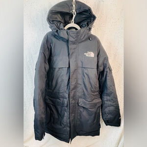 The North Face HyVent Men’s XXL Black Goose Down Winter Parka Hooded Coat